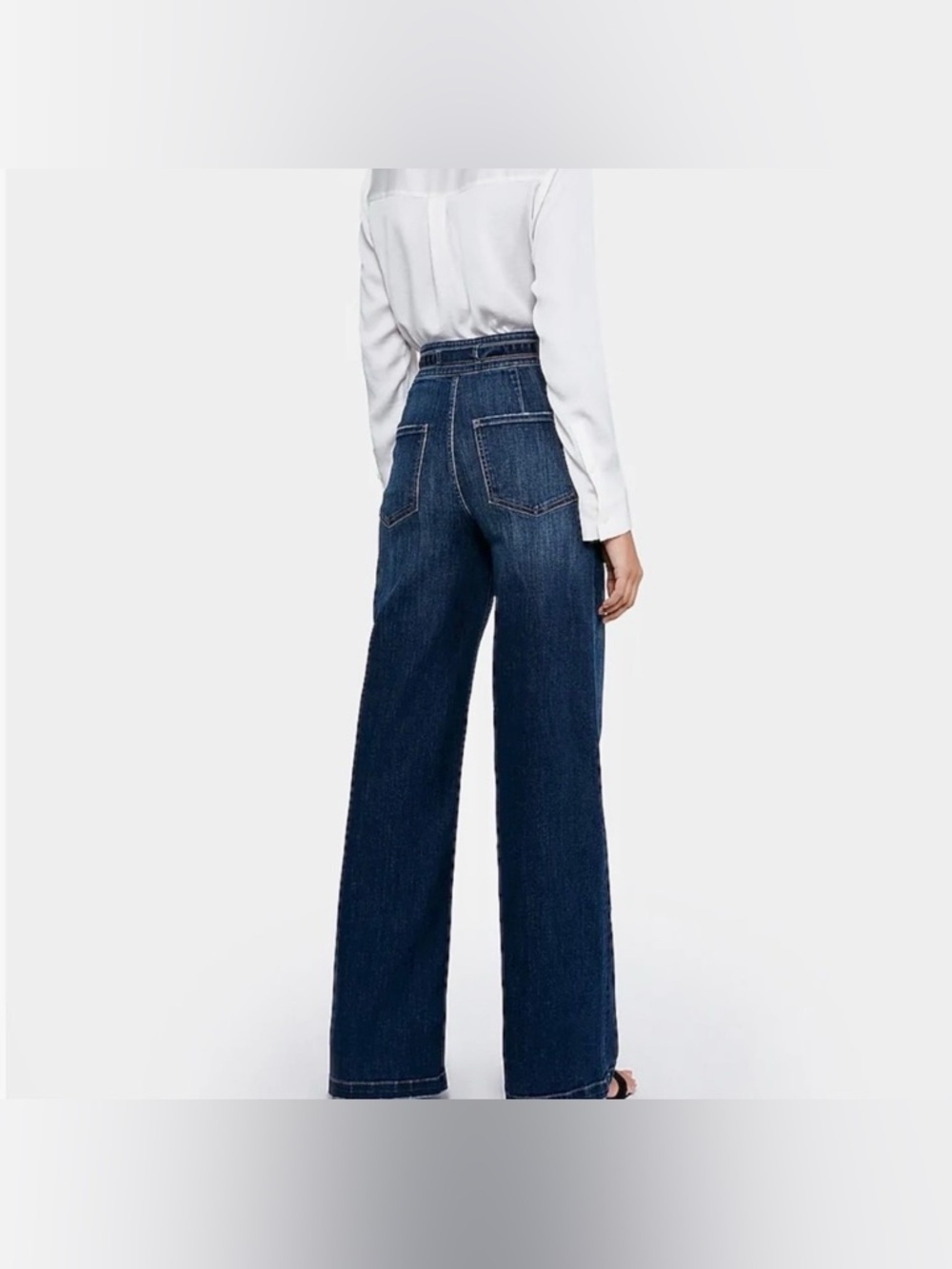 Express Wide Leg Super High Rise Jeans - Picture 2 of 6